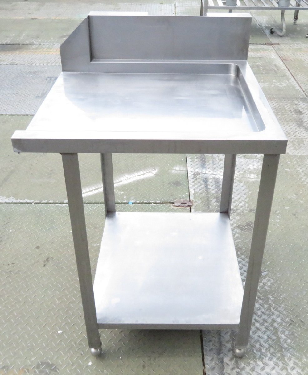 業務用 食器洗浄機用作業台・調理台・ソイルドテーブル 幅650×奥650×高850(+150) MT2508200113拍卖