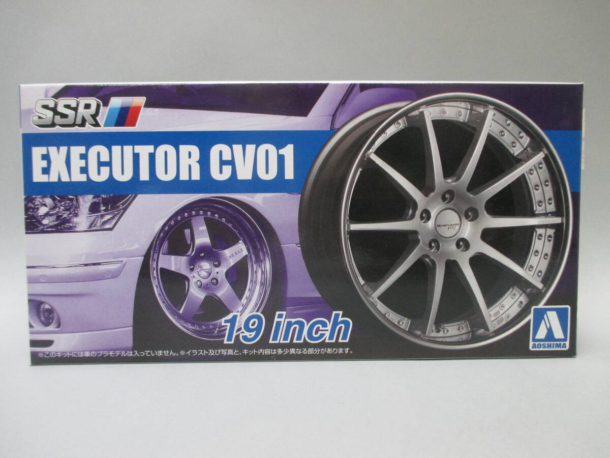 アオシマ/1:24 ザ★チューンドパーツ SSR エグゼキューターCV01 19インチ タイヤ&ホイール拍卖