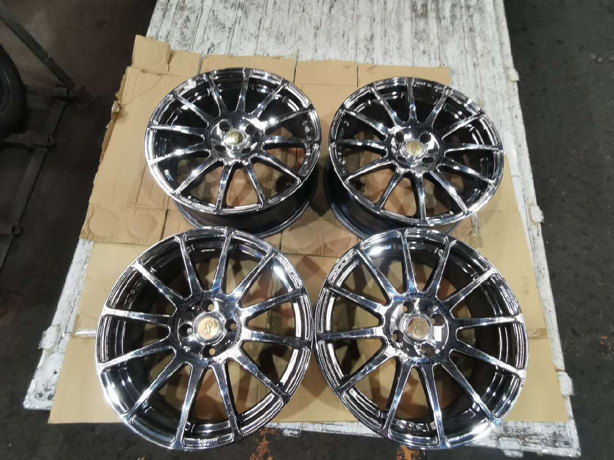 ☆☆ENKEI TUNING エンケイ チューニング SC03 17インチ 7J+45 PCD100 4H 4穴 2個口発送 メッキ スポコン拍卖