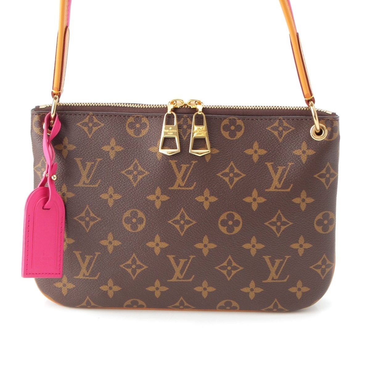 ルイヴィトン モノグラム ロレッタ ショルダーバッグ ピンク ブラウン【中古】拍卖