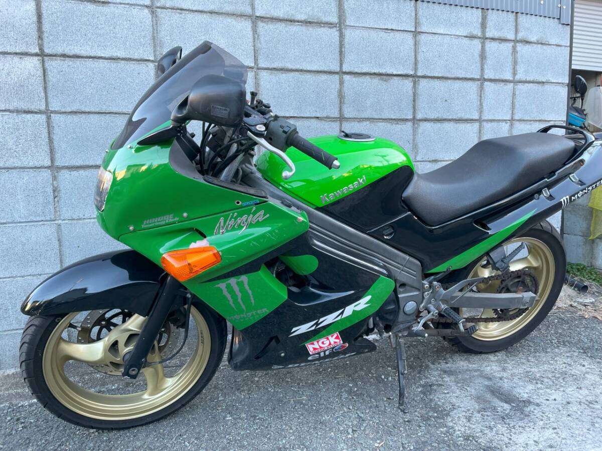 ZZR250 ツキギレーシングマフラー EX250H 書類あり エンジン始動 ZZ-R 検)ニンジャ拍卖