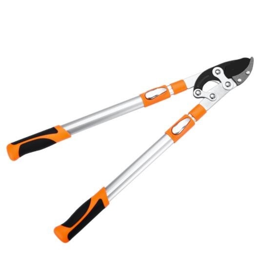 新作園芸用ばさみ 太枝切鋏 切断径55mm強力型剪定ばさみ テコ式伸縮長さ69-103cm高枝切りバサミ趣味の園芸用品 樹木の剪定が簡単にできる拍卖
