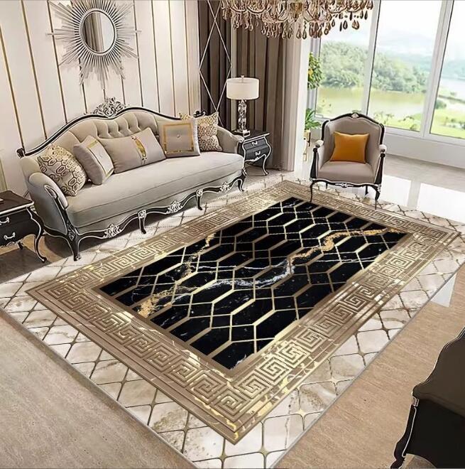 新作人気品豪華高級カーペット絨毯 滑り止め付 セレブ好物 玄関マット 160*230cm拍卖