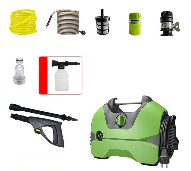 新作高圧洗浄機 水道直結 AC 1200W 軽量 コンパクト 最大許容圧力18MPa 掃除 パワフル洗浄 洗車 可変ノズル 高圧ホース10m+水道ホース1.8m拍卖