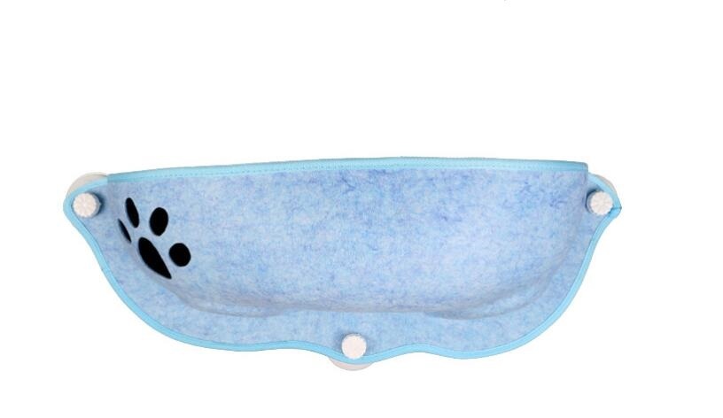 新作猫ハンモック 猫 窓ベッド 吸盤タイプ 窓掛け マット付き 窓ハンモック 取付簡単 日光浴 キャット 室内用 吸盤式 ブルー拍卖