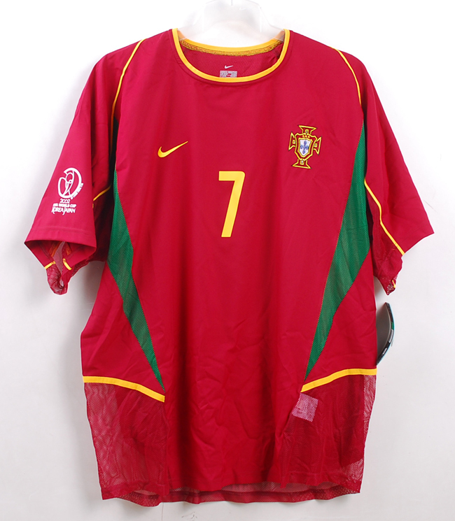02W杯 ポルトガル FPF Portugal(A)#7 フィーゴ Figo 選手用半袖 Nike正規 2002WC仕様 M or L or XL 拍卖