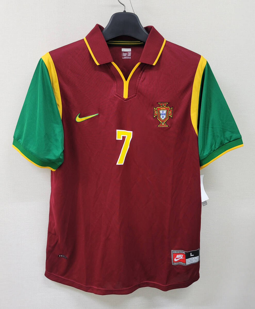 98-99 ポルトガル Portugal FPF(H)#.7 ルイス・フィーゴ FIGO Nike EURO 2000予選 L拍卖