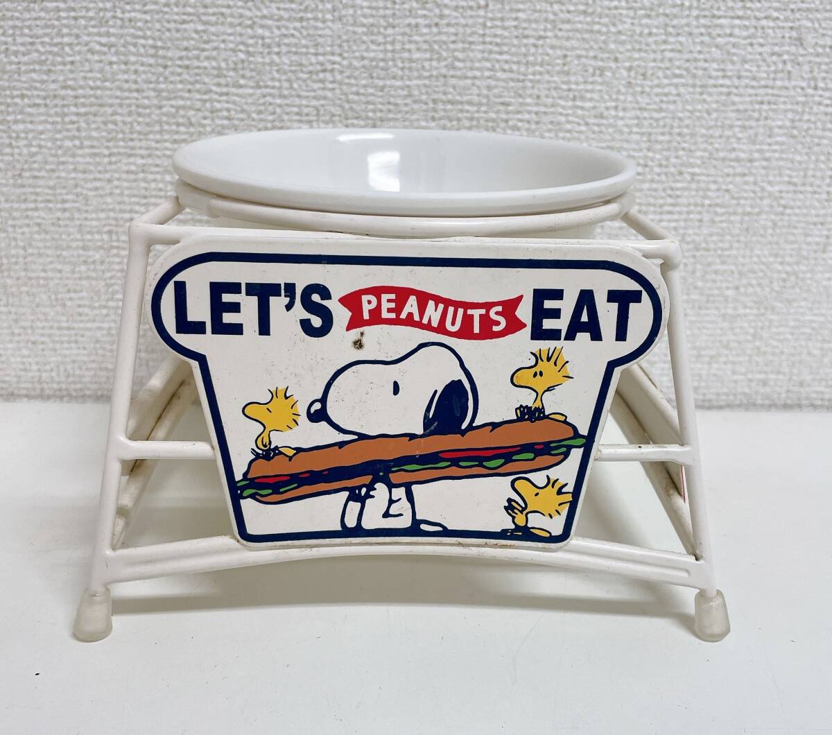 【ペットパラダイス スヌーピー フードスタンド】フードボウル 餌入れ/ワンちゃん/ごはん入れ/お水にも◎/M78-208拍卖