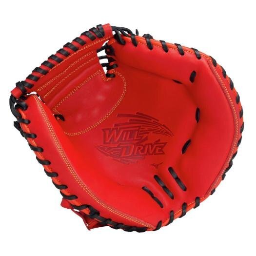 ミズノ 軟式用ウィルドライブ レッド【捕手用/B-D型】1AJCR32800 7009拍卖