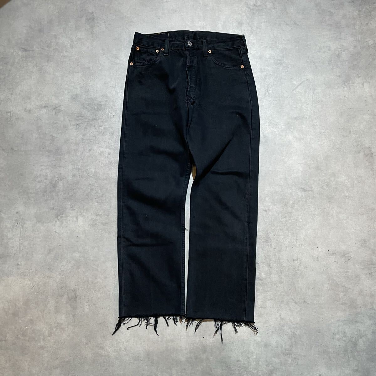 00s Levi's 501 リーバイス ユーロモデル ブラックデニムパンツ拍卖