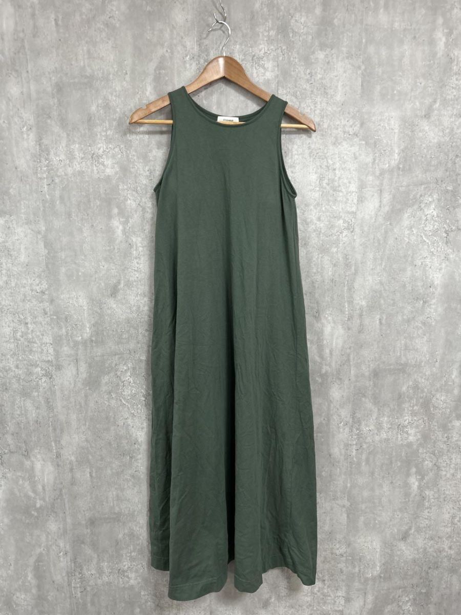 STYLEMIXER スタイルミキサー カップ付 アメスリカット ノースリーブ ワンピース sizeM/緑 ■◆ レディース拍卖