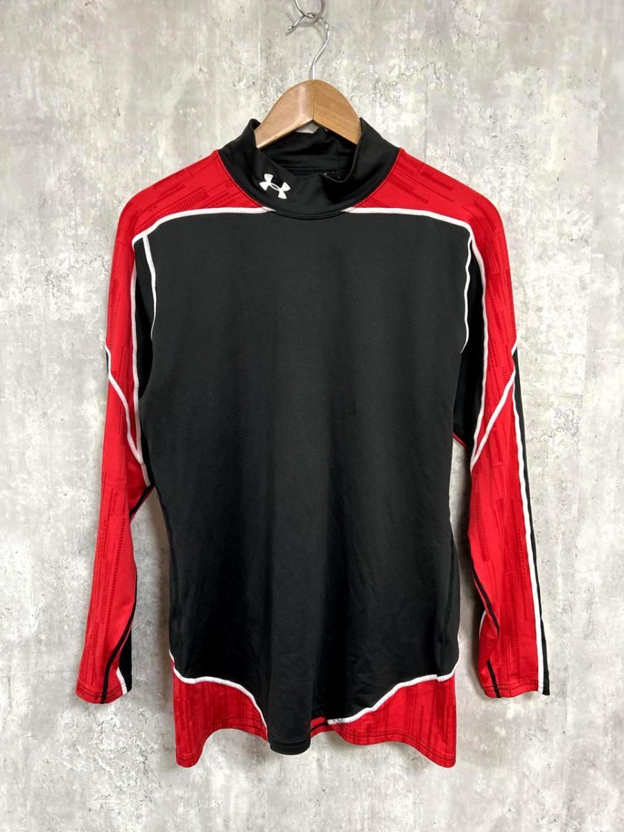 UNDER ARMOUR アンダーアーマー ハイネック ロング カットソー sizeF/黒 ■◇ メンズ拍卖