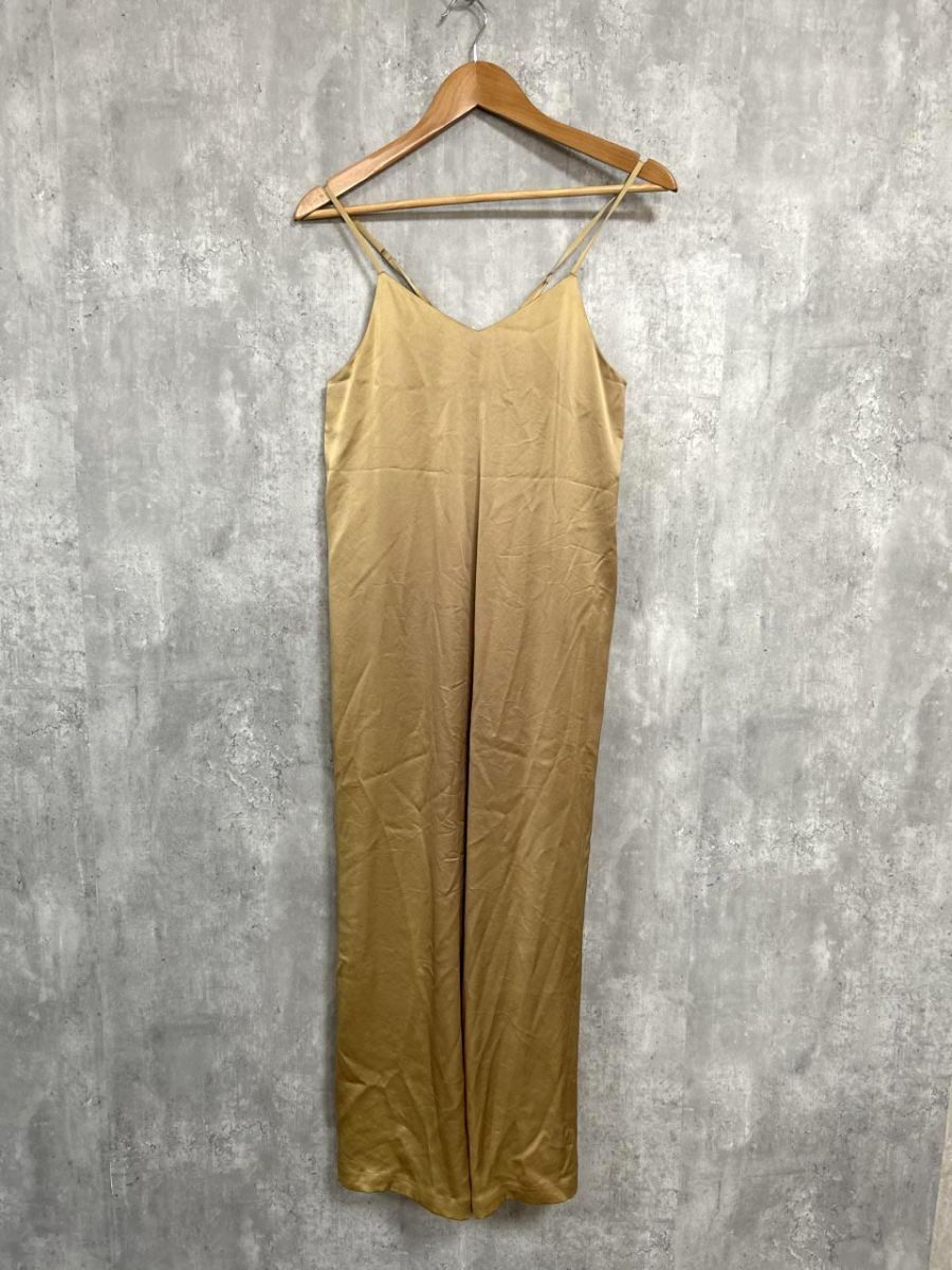 ネコポスOK BARNYARDSTORM バンヤードストーム キャミソール サテン オールインワン ゴールド ■◆ レディース拍卖