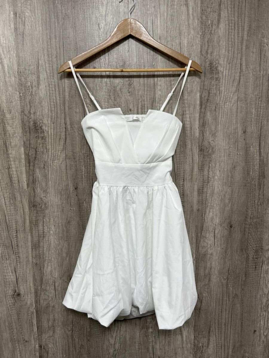 ネコポスOK 美品 by muni:r バイ ムニール バックリボンバルーン キャミソール ワンピース sizeF/白 ■◆ レディース拍卖