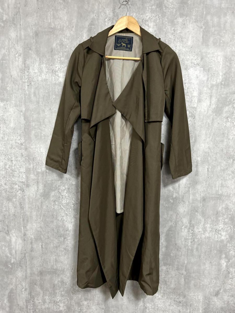 ZOOTIE DES SUCETTES ズーティーデシュセット スプリングコート トレンチ コート sizeM/カーキ ■◇ レディース拍卖