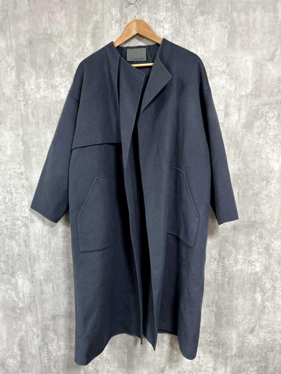 uncrave ウール混 ロング コート size1/ブルー ◆■◎ レディース拍卖