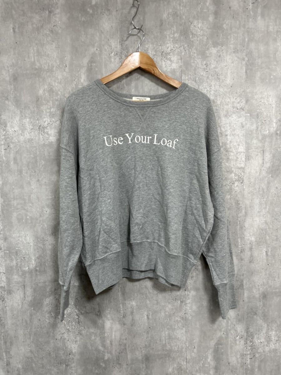 FREAK’S STORE フリークスストア プリントロゴ スウェット sizeF/グレー ◆■ レディース拍卖