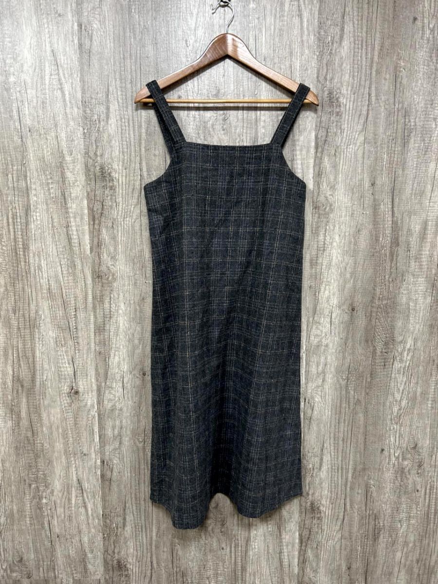 Diosfront チェック柄 キャミソール ワンピース sizeM/グレー ◇■ レディース拍卖
