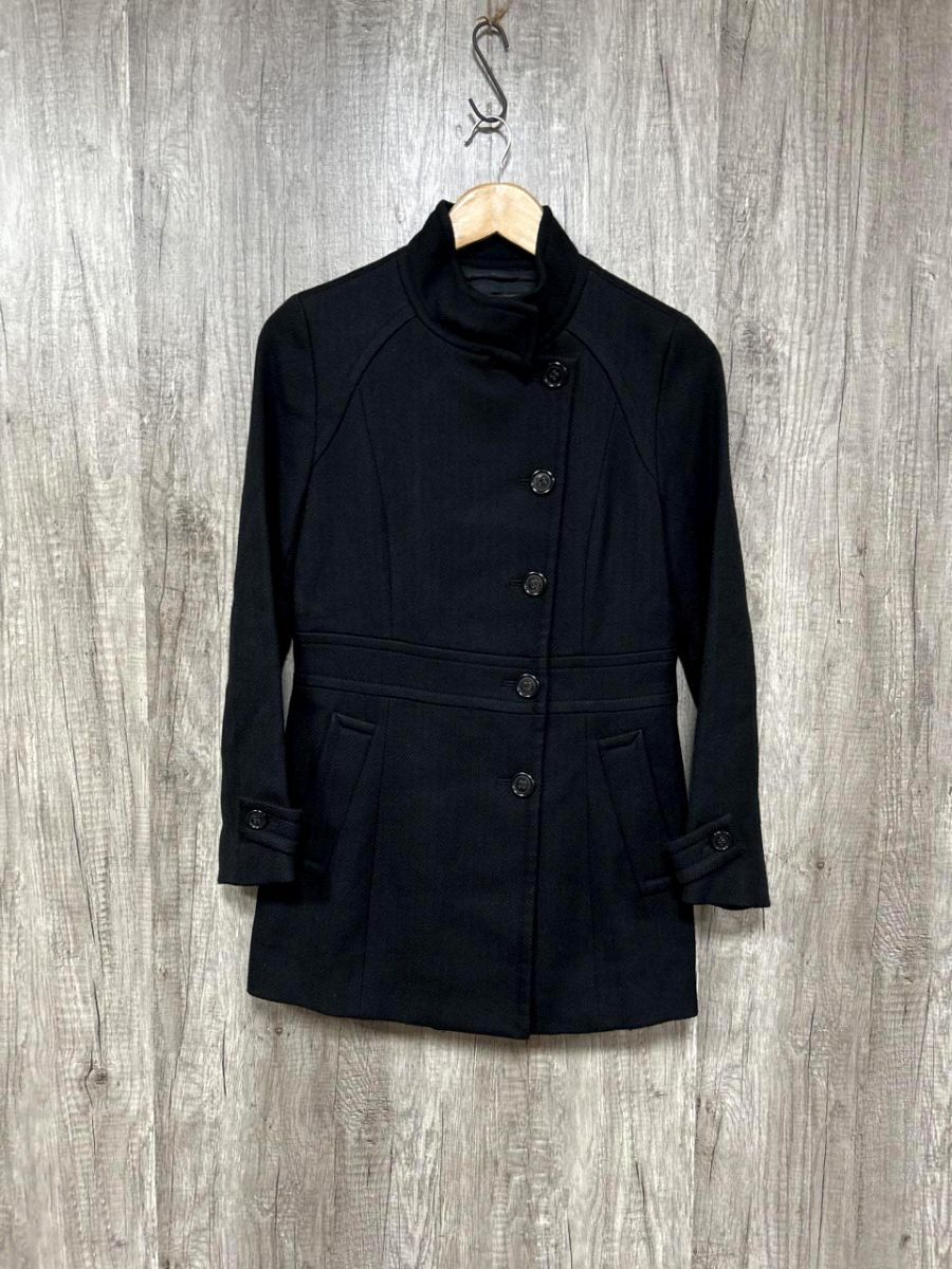 BALLSEY ボールジー トゥモローランド スタンドカラーAライン ロング コート size38/黒 ◆■ レディース拍卖