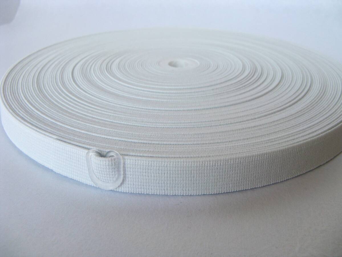 【新品/お得】P強力タイプ/パジャマゴム/強力タイプ/白/15mm×15m拍卖