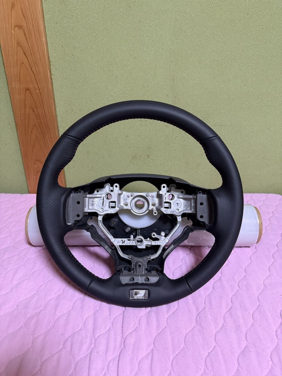 ★未装着品★レクサス 純正 NX Fスポーツ レザー ステアリング ハンドル 赤 レッド ステッチ パンチング GS120-04640 IS 30 RC CT 後期拍卖