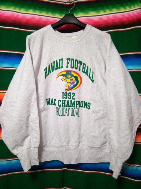 ヴィンテージ 90s USA製 チャンピオン リバースウィーブ 5段プリント スウェットシャツ L拍卖