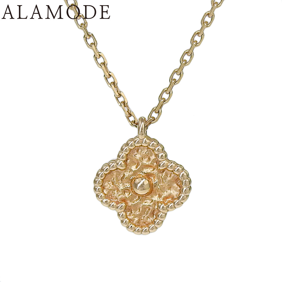 ヴァンクリーフ&アーペル スウィート アルハンブラ ペンダント VCARN9T500 K18 ピンクゴールド PG ネックレス 41100079081【アラモード】拍卖