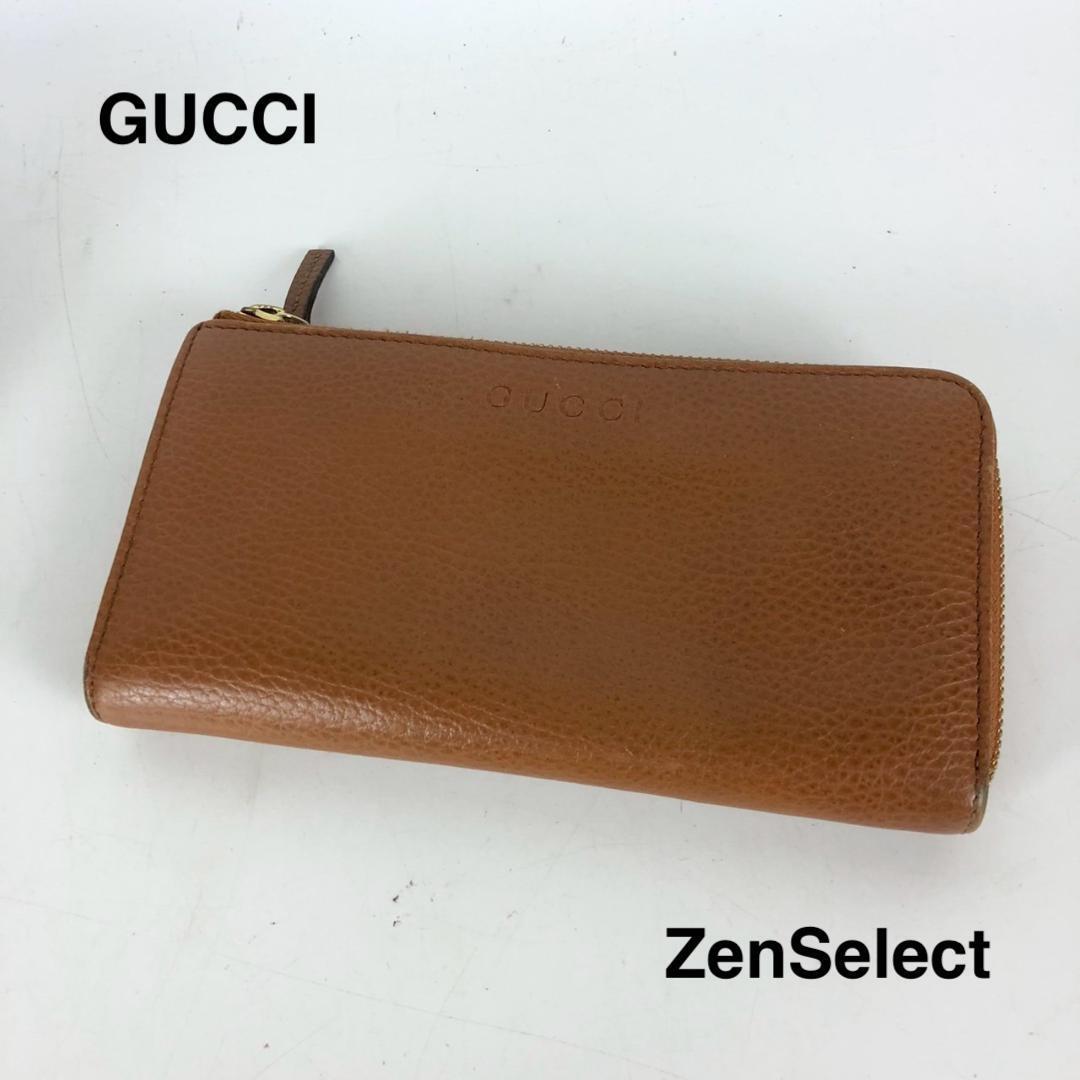 GUCCI グッチ ラウンドファスナー 長財布 ブラウン 332747 レディー 送料無料 ハイブランド拍卖