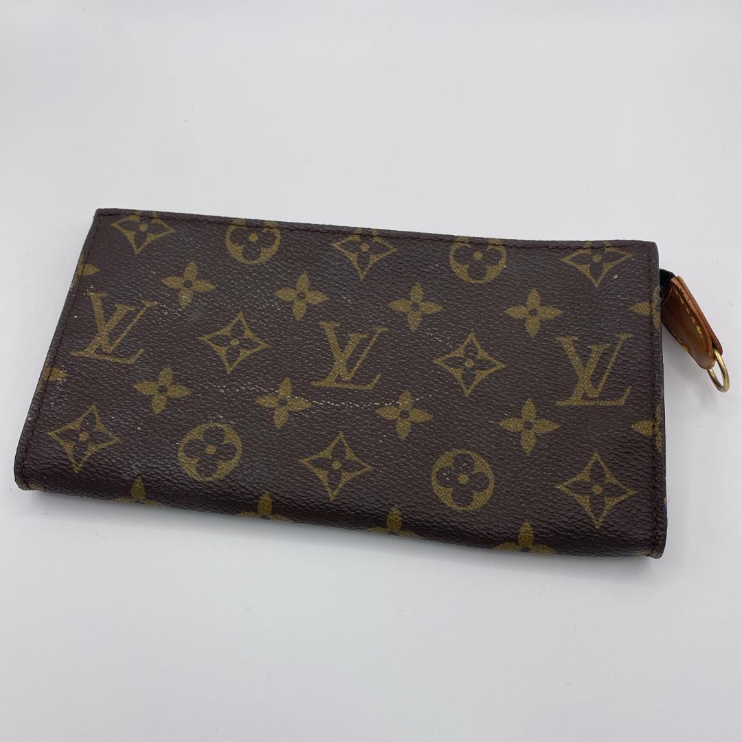 LOUIS VUITTON ルイヴィトン モノグラム バケット ポーチ ブラウン レディース ブランド 高級 エレガント【送料無料】拍卖