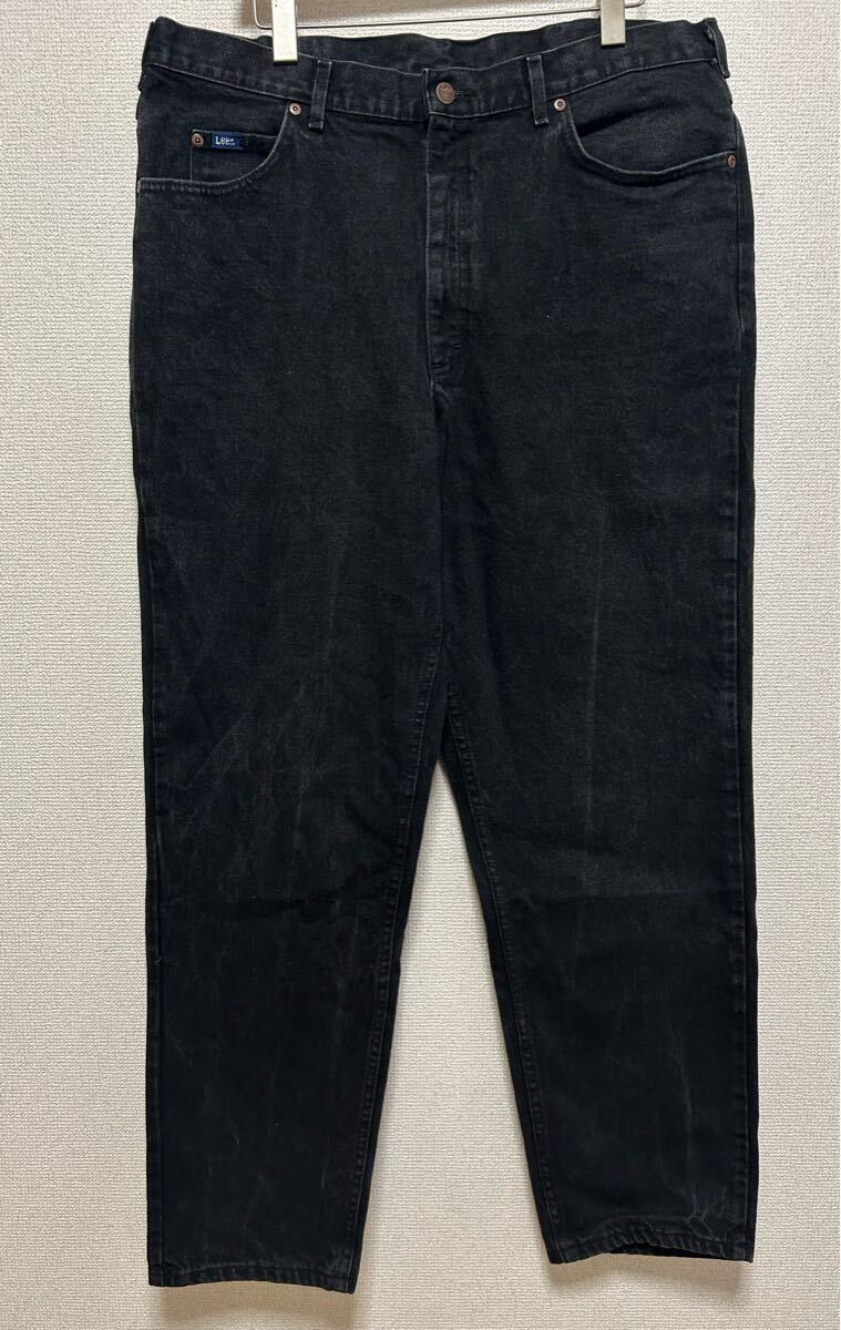 90's Lee USA製 ブラックデニムパンツ 205-5508 ユニオンスタンプ 40×32 USAヴィンテージ リー black denim pants拍卖