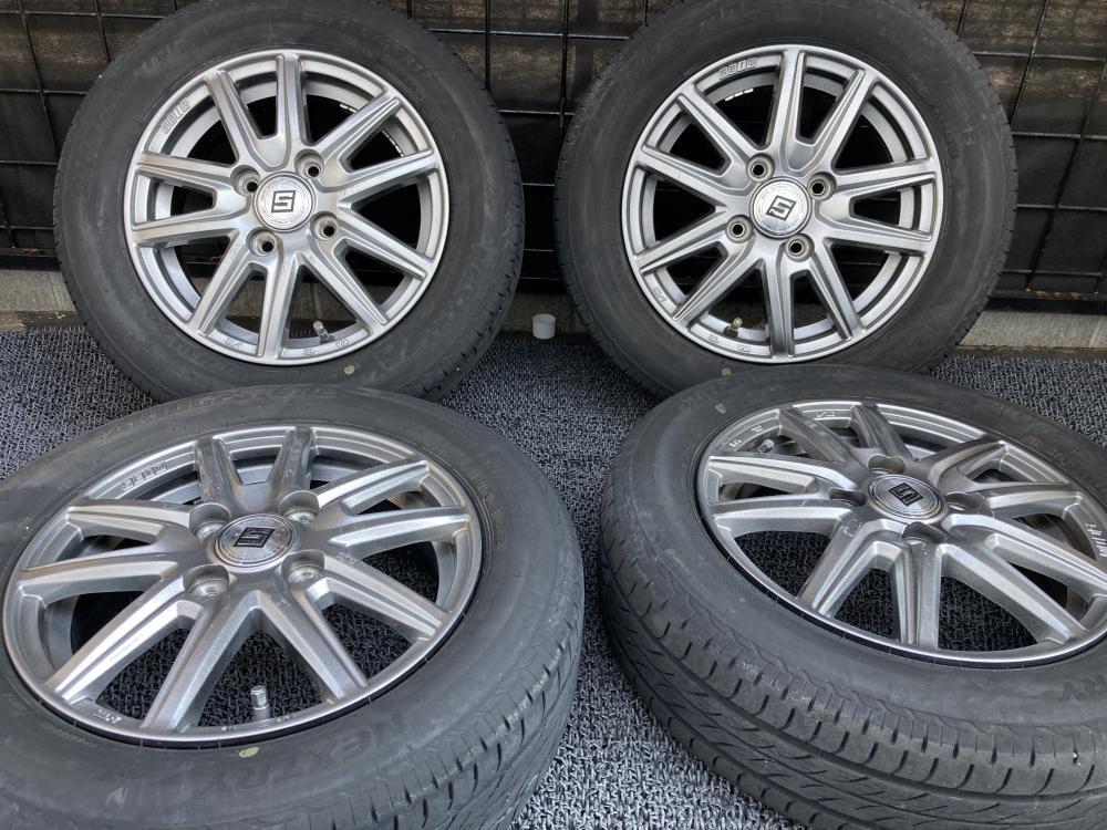 SEINアルミホイール 155/65R13 リム径13(F/R) リム幅4.00B(F/R) オフセット45(F/R) PCD100(F/R) 4H ハブ径6.6(F/R)拍卖