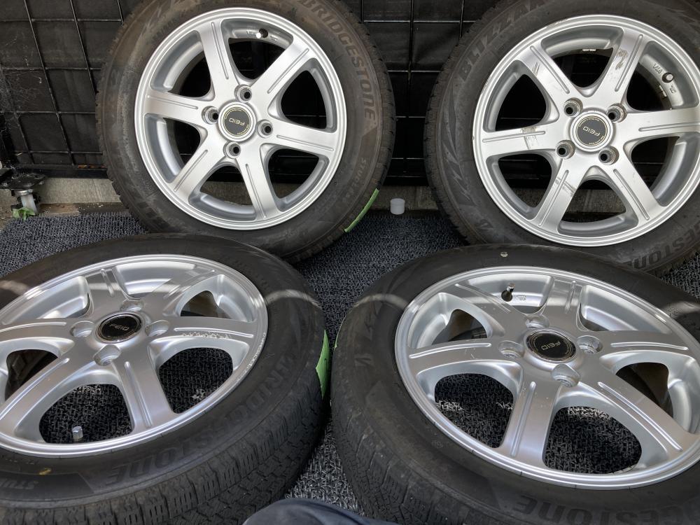 FEID アルミホイール 155/65R14 リム径14(F/R) リム幅4.5J(F/R) オフセット45(F/R) PCD100(F/R) 4H ハブ径7.3(F/R)拍卖