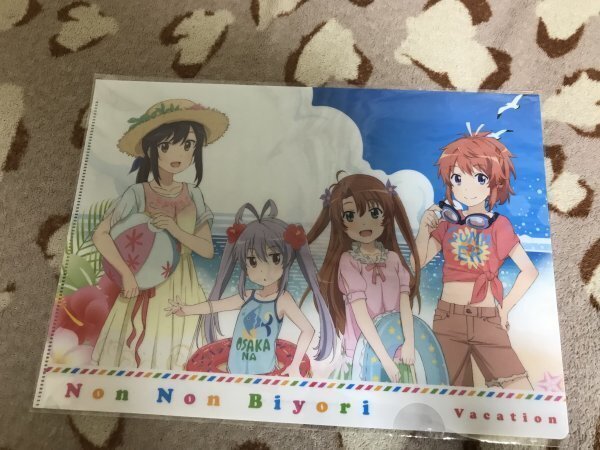 136クリアファイル 劇場版 のんのんびより ばけーしょん 来場者特典 れんげ 蛍 夏海 小鞠拍卖