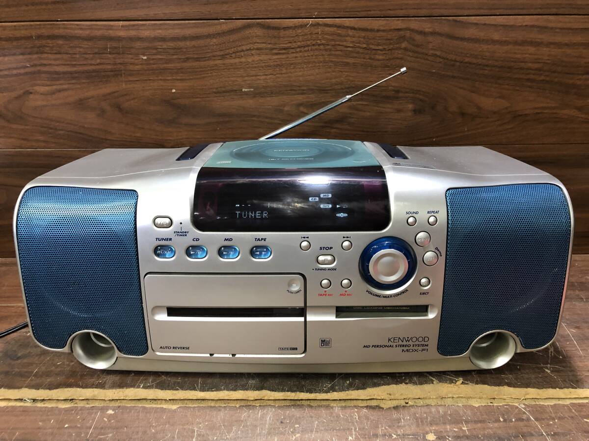 Jラ1429 KENWOOD ケンウッド CD/MDラジカセ MDX-F1拍卖