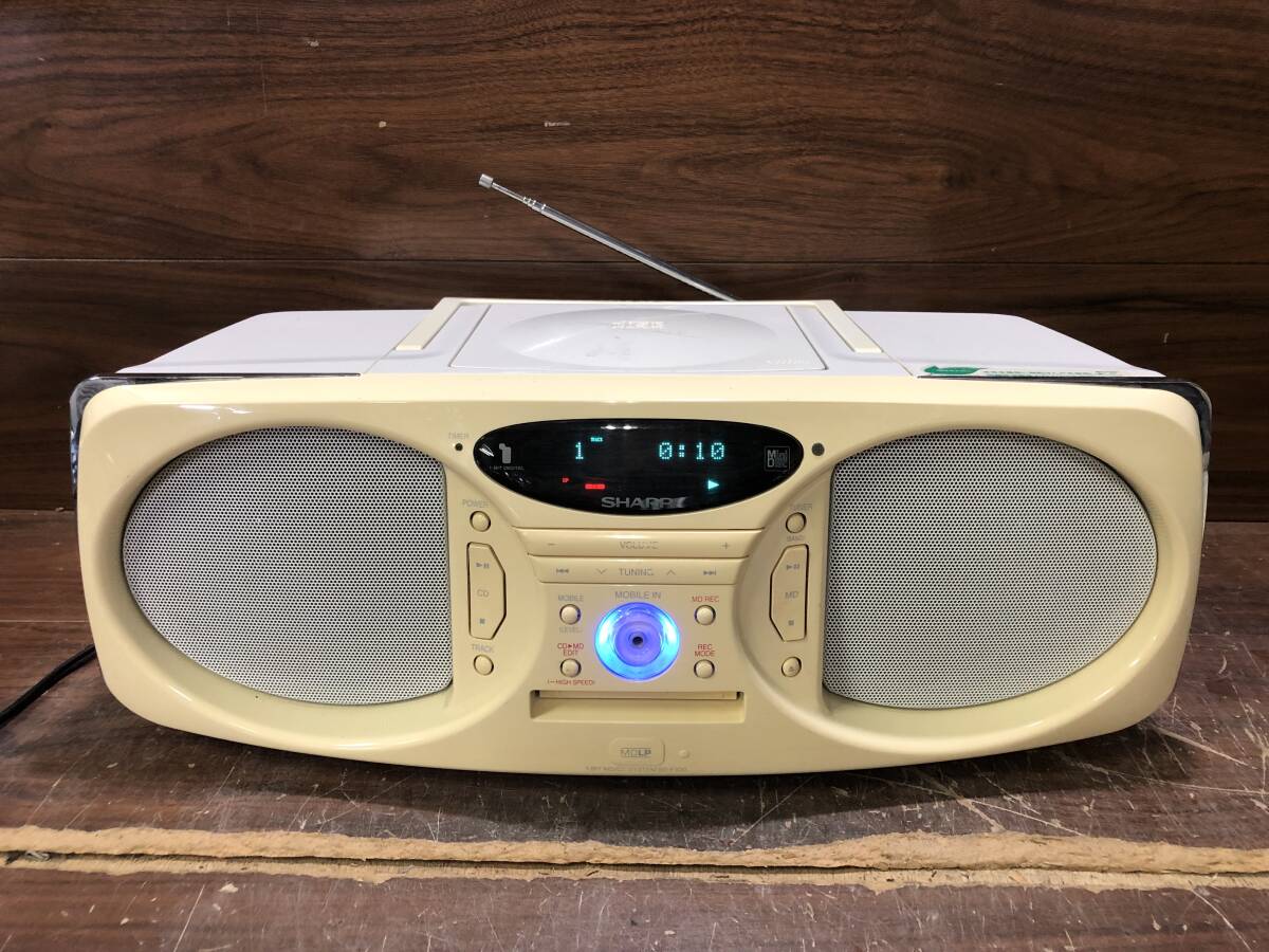 Jラ1437 SHARP シャープ SD-FX30-W 1ビットCD/MDシステム拍卖