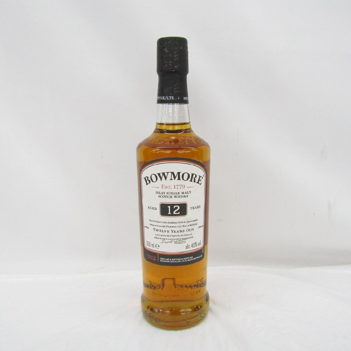 1円~【未開栓】BOWMORE ボウモア 12年 ハーフボトル アイラ シングルモルト ウイスキー 350ml 40% 11894758 0805拍卖
