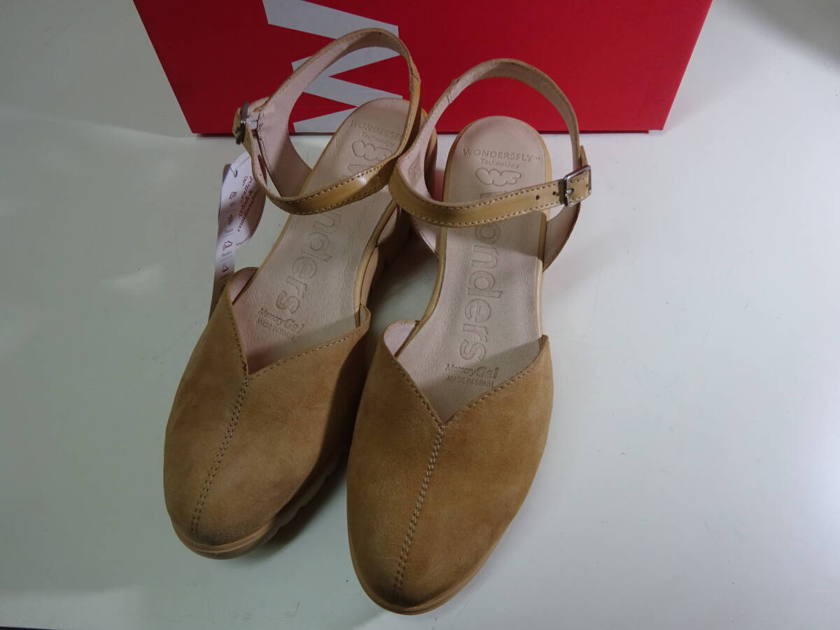 wonders ワンダーズテクノロジー ストラップパンプス 未使用品 サイズ37 日本サイズ23.5cm拍卖