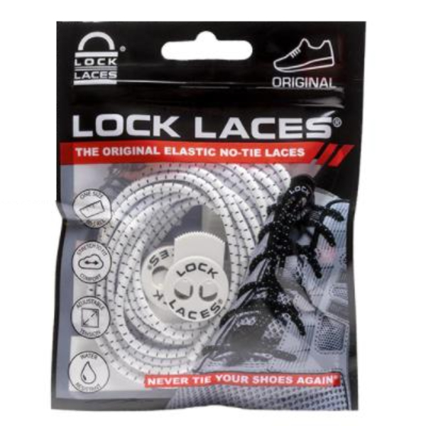 LOCK LACES ロックレース【結ばない靴ひも】ホワイト拍卖