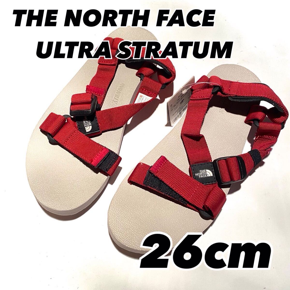 THE NORTH FACE Ultra StratumRG リオレッド×ウィンドチャイムグレー NF51921 26cm拍卖