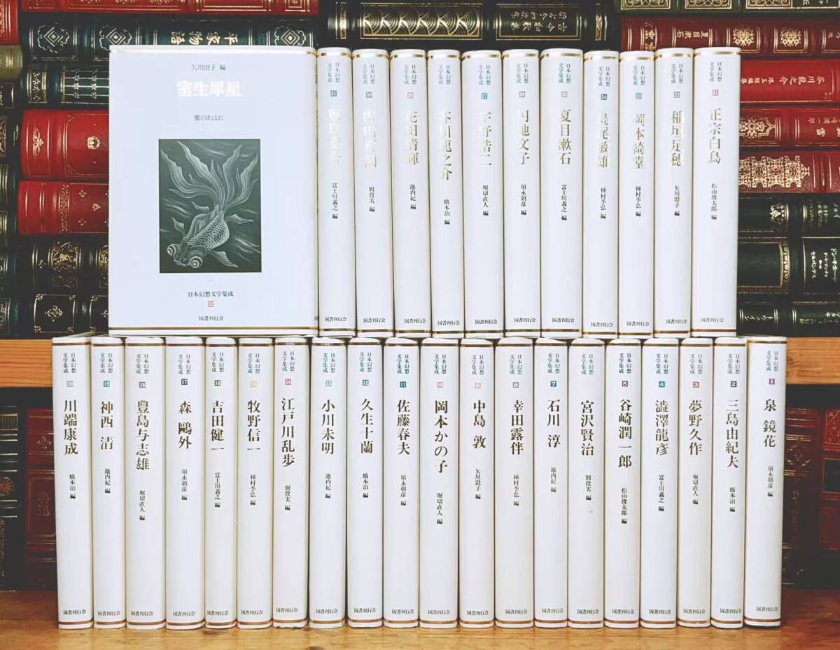 絶版!! 日本幻想文学集成 全32巻 国書刊行会 検:泉鏡花 三島由紀夫 夢野久作 芥川龍之介 谷崎潤一郎 中島敦 夏目漱石 森鴎外 川端康成拍卖