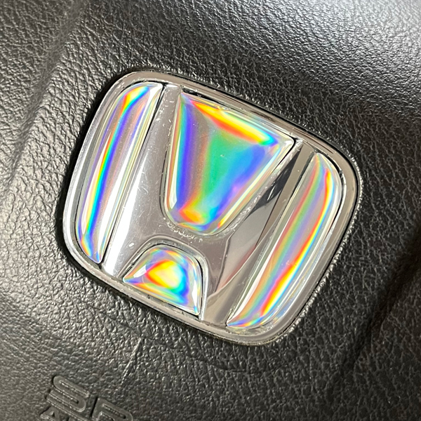 ホンダ ステアリング エンブレムシート クリスタル SDH-H01 ハンドル用 樹脂盛立体3Dシール HONDA ZEROWIN拍卖