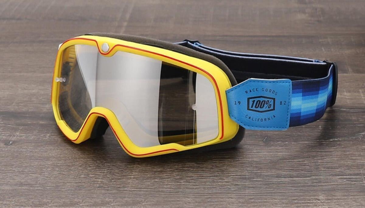 074★新品★モトクロスゴーグル 100% 高品質 オフロードゴーグル ビンテージゴーグル スキーゴーグル★防砂塵防水対応★拍卖
