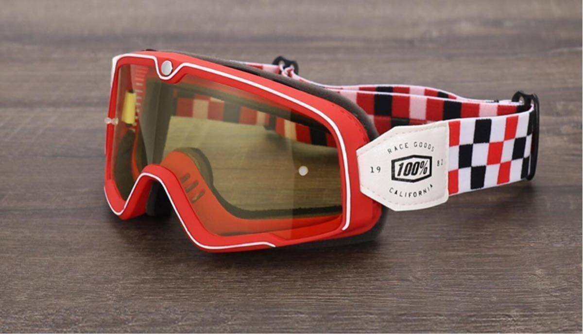 048★新品★モトクロスゴーグル 100% 高品質 オフロードゴーグル ビンテージゴーグル スキーゴーグル★防砂塵防水対応★拍卖