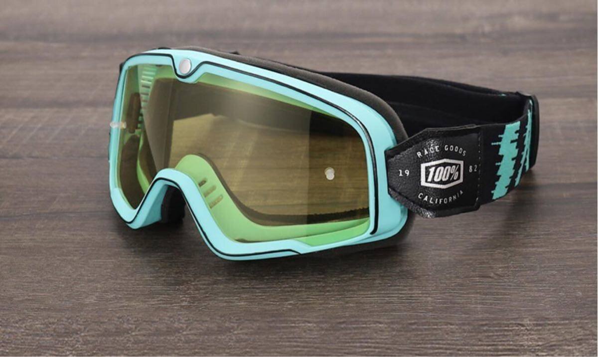 042★新品★モトクロスゴーグル 100% 高品質 オフロードゴーグル ビンテージゴーグル スキーゴーグル★防砂塵防水対応★拍卖