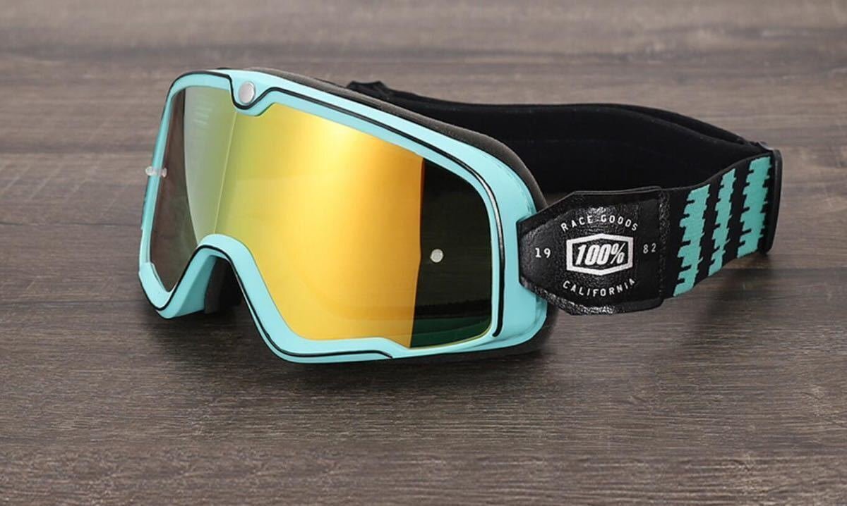 046★新品★モトクロスゴーグル 100% 高品質 オフロードゴーグル ビンテージゴーグル スキーゴーグル★防砂塵防水対応★拍卖