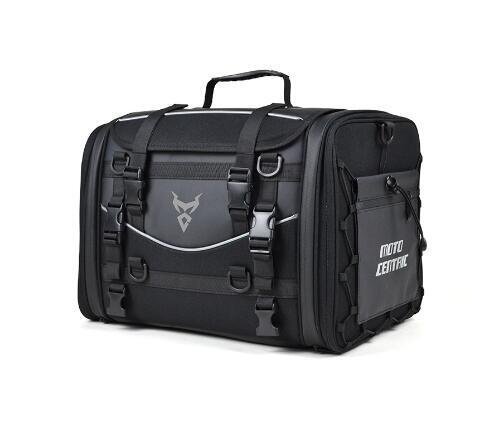 バイク用シートバッグ ツーリングバッグ 拡張機能 35~50L可変容量 オートバイ 単品 キャンプツーリング 汎用 ブラック 黒拍卖