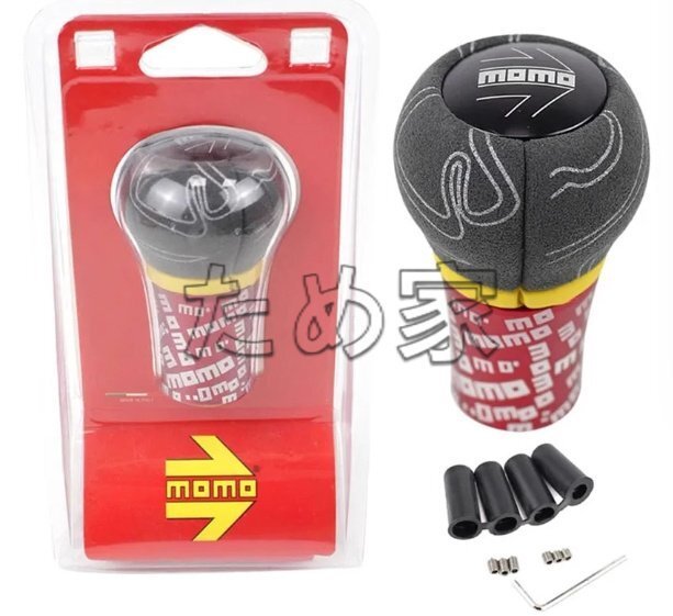 03 JDM momo ULTRA グラフィティデザイン スエード シフトレバー マニュアルレンジ ストップハンドル 自動車改装し拍卖