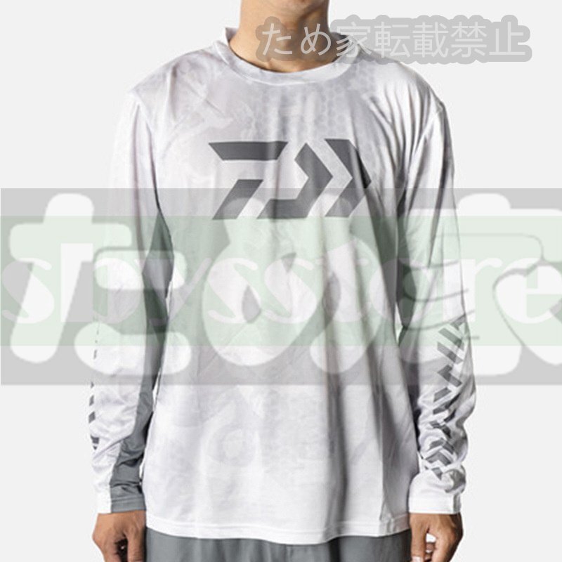 03 アイスシルク 釣り服 UVカット服 プルオーバー 速乾 通気性 快適 野釣り ルアー 釣り用 防晒服 ラウンドネック Tシャツ拍卖