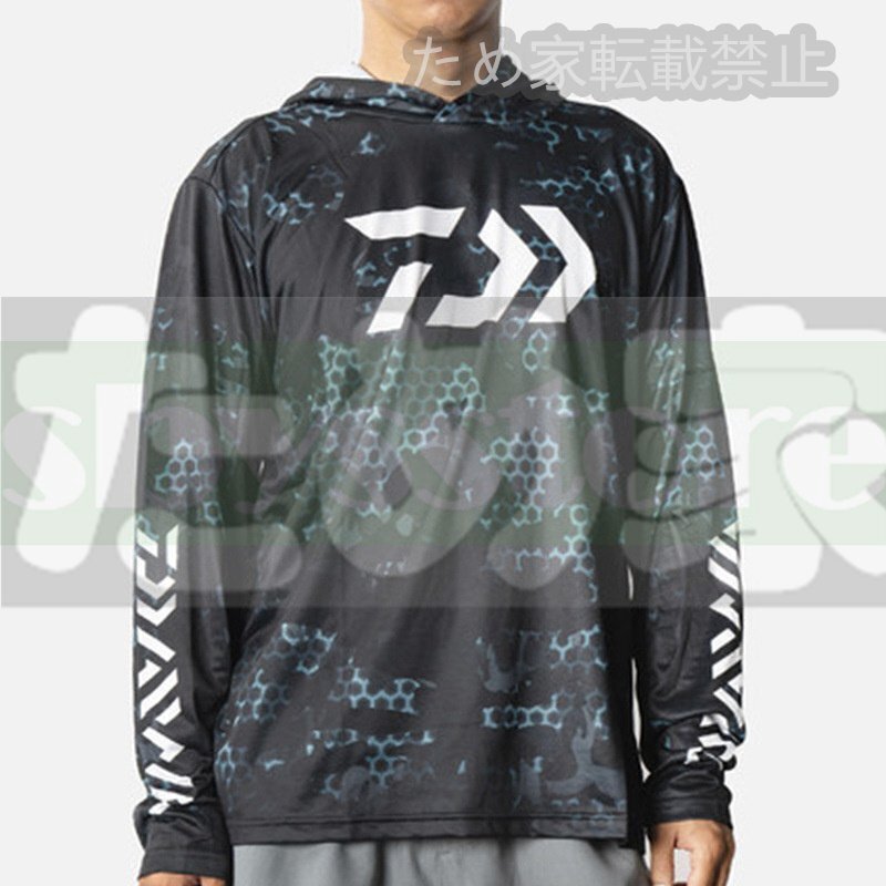 02 アイスシルク 釣り服 UVカット服 プルオーバー 速乾 通気性 快適 野釣り ルアー 釣り用 防晒服 パーカー拍卖