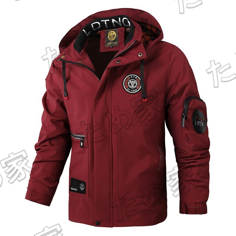 06 2024 秋冬◆ メンズ カジュアル ジャケット パーカ フード付き メンズウェア アウター 単色 釣服 フィッシングジャケット L~5XL拍卖